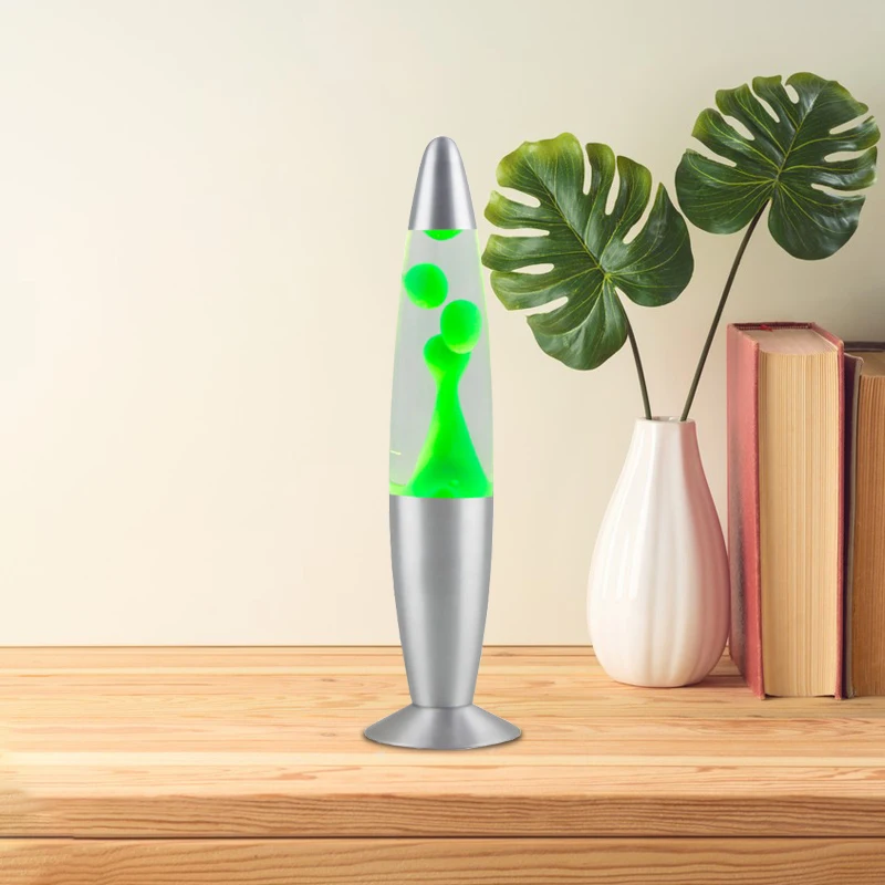 Wholesale Low MOQ LED Rocket Shape lava lamp Multi-color Wax Lava Motion Lamp