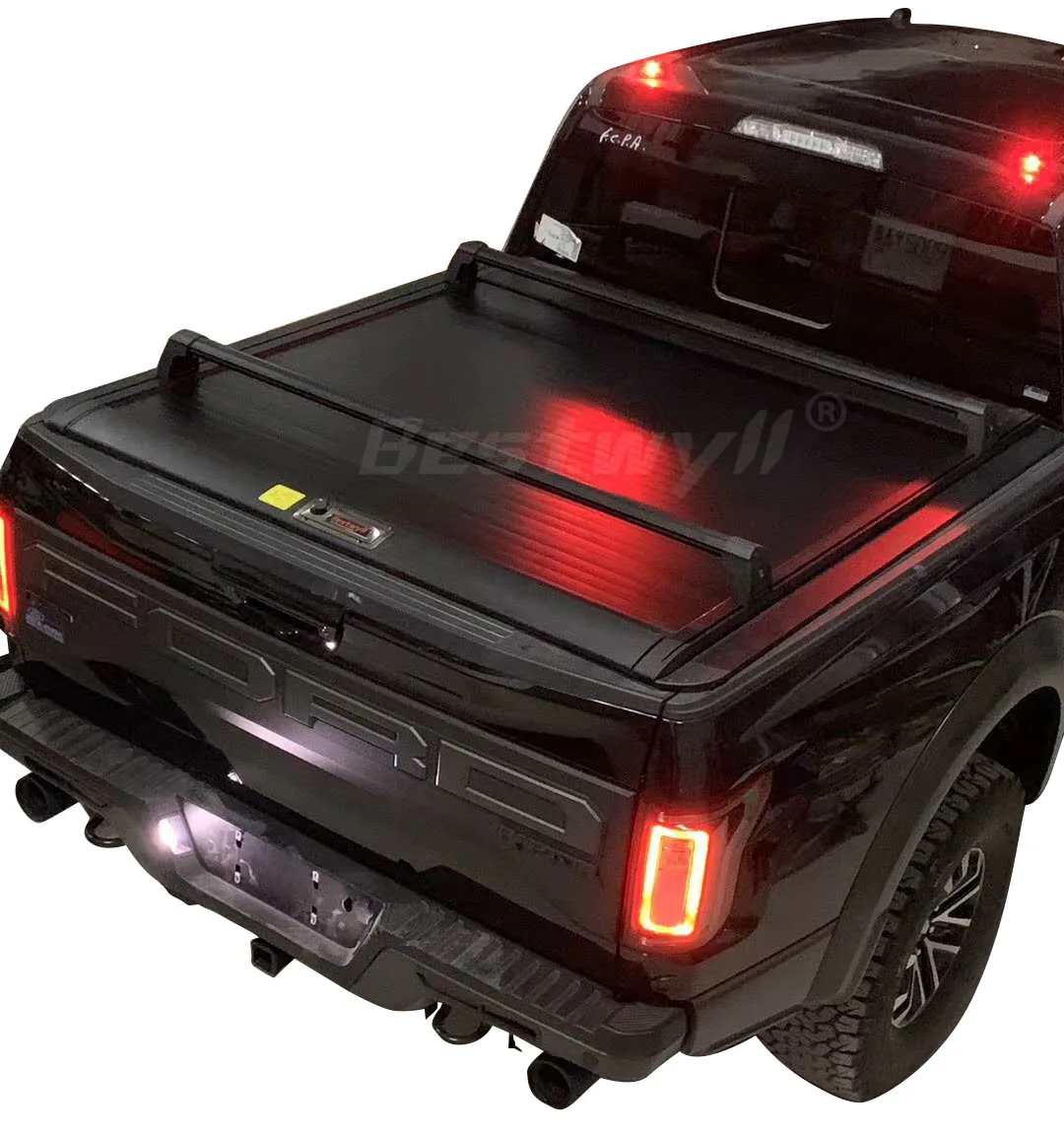BESTWYLL 4X4 Accessories Ute Rear Cargo Luggage For Tonneau Roller Aluminum Pickup Truck Cross Bar For Ford Ranger Wildtrak F150