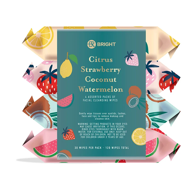 30 Pcs Daily Oil makeup remover wipes organic makeup brush cleansing wipes travel makeup wipes