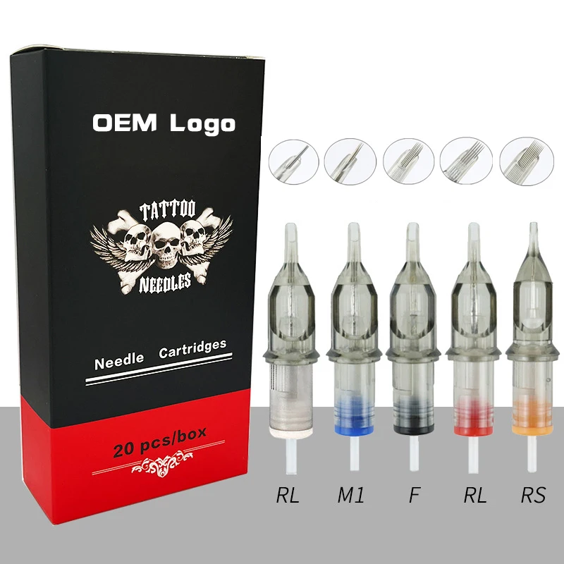 OEM Sterilized Round Liner Tattoo Cartridge Needles For Permanent Makeup Lip Eyebrow tattoo machine pen