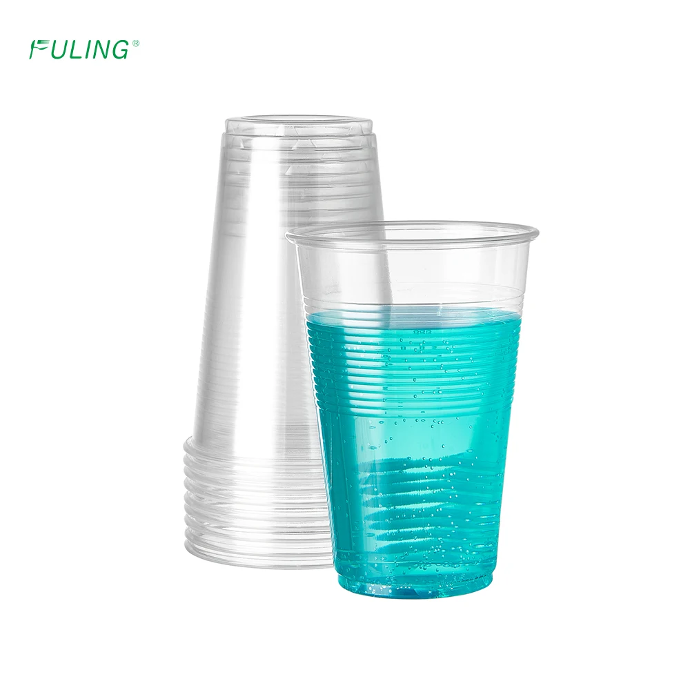 Fuling 3 5 7 9 12 16oz Wholesale Clear plastic water cups pp disposable drink cup plastic