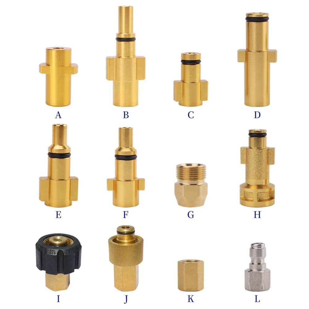 Насадка для мойки под давлением, переходник с байонетным разъемом, 1/4 дюйма, Женская пушка для снежной пены