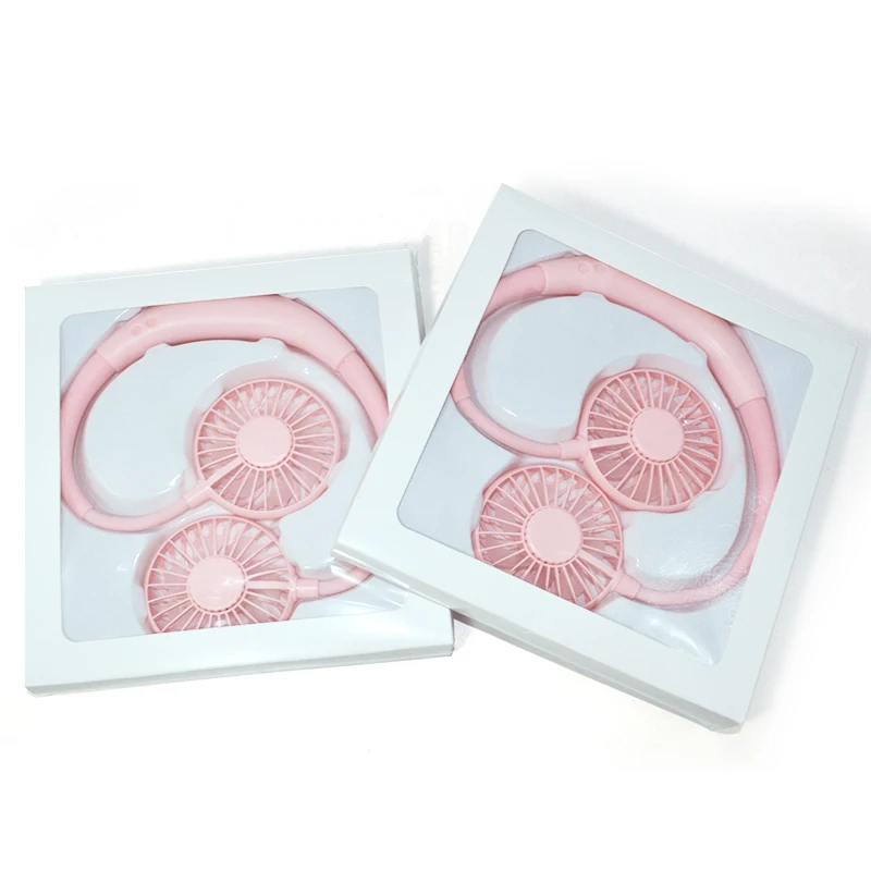 2021 High Quality Cheap Price LED Hand Free Lazy Neck Fan Portable Rechargeable Hanging Mini Neck Cooler Fan