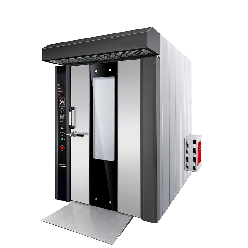 Good selling Industrial All Stainless Steel Gas Bakery Oven 16 Trays Hot Air Rotary Gas Oven Factory Lower Price