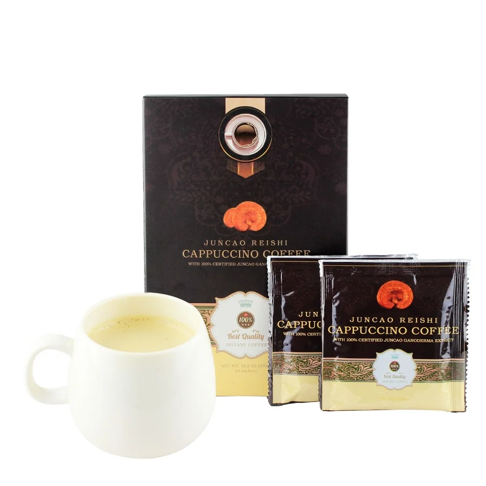OEM гриб растворимый кофе 3 in1 экстракт ganoderma lucidum кордицепс чаги для поддержки здоровья мозга и