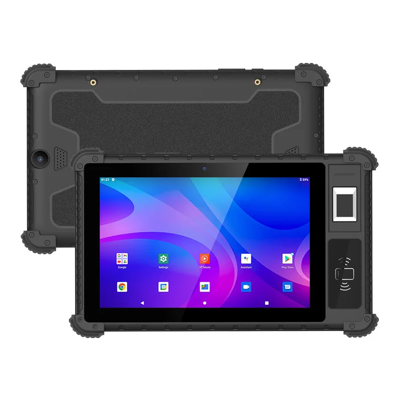 UTAB R817 8 inch 4G SIM NFC Biometric Fingerprint Reader Industrial Android Rugged Tablet PC for Government Hotel Census