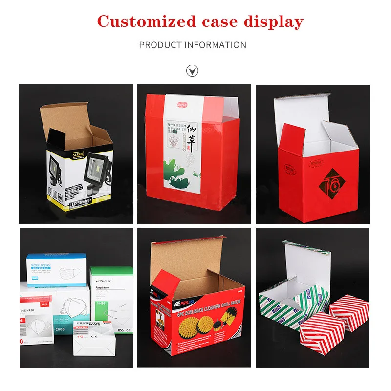 Custom printing size Flat Packed Boxes Cardboard Carton Packaging Box corrugated paper mailer box