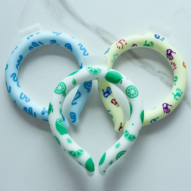 Custom TPU/PCM neck cooling ring wearable cooling neck wraps ice neck ring
