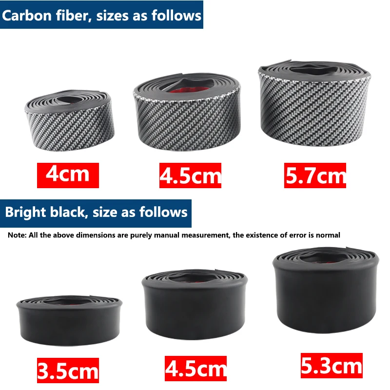 Car door edge protection decorative rubber seal protection strip car door edge suitable for most cars, paste installation