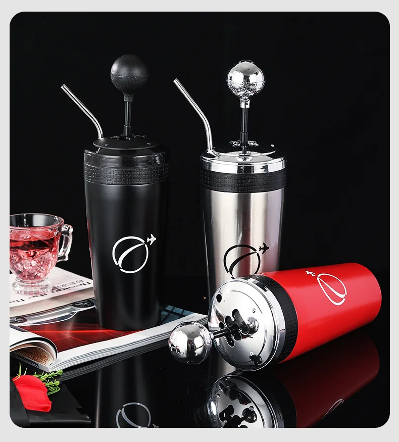 New Fast And Furious Cup Fun Racing Shift Cup Stainless Steel Coffee Cup Movie Tumbler with Straw and lid