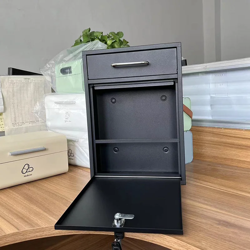 Hot Sale American Wall-Mounted Mailbox Residential Parcel Box Gardens Stylish Metal Plastic Steel Materials Hot Letter Box