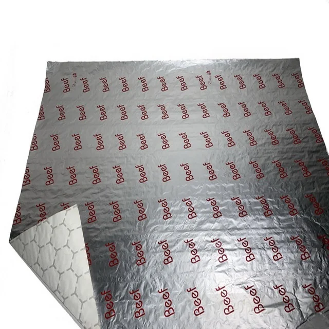 aluminum foil laminate with paper for takeaway food package burger wrapping