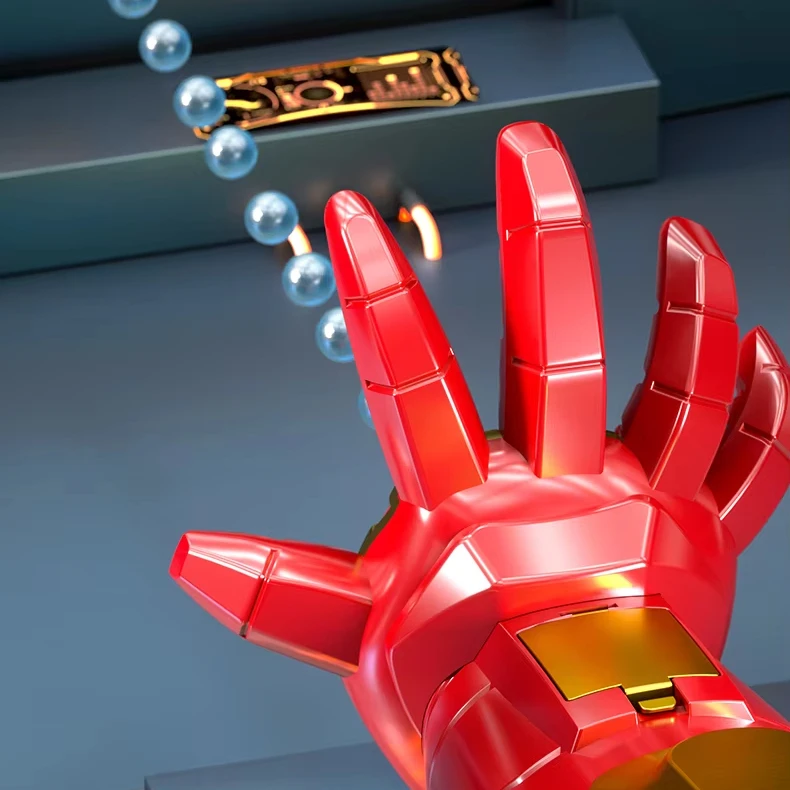 Hot Sales Rechargeable Electric Arm Pinball Toy Gun Kids Strong Power Colorful Lights Man Plastic Bubble Machine Play Cool Iron