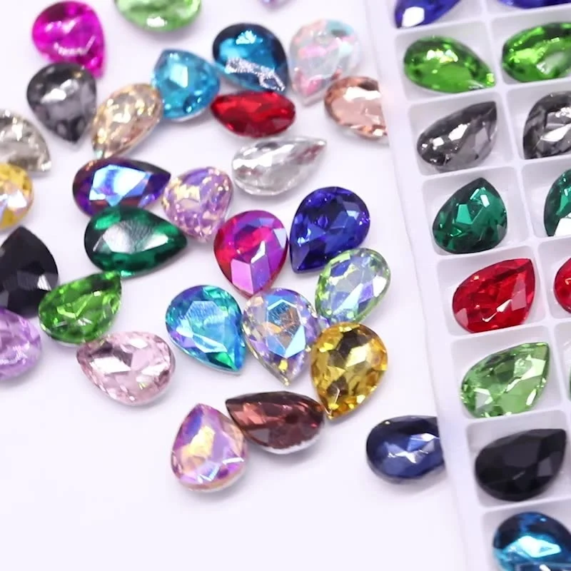 GS Girlsgel, оптовая продажа, супер качество, квадратные Стразы K9 для дизайна ногтей