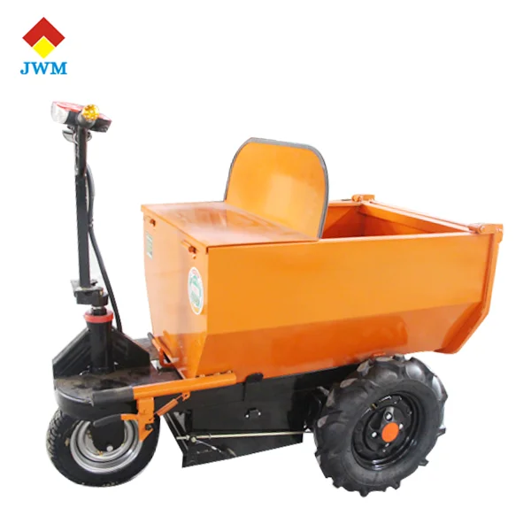 
48V electric hand push dump truck mining agricultural farm garden truck ash bucket hand trolley 
