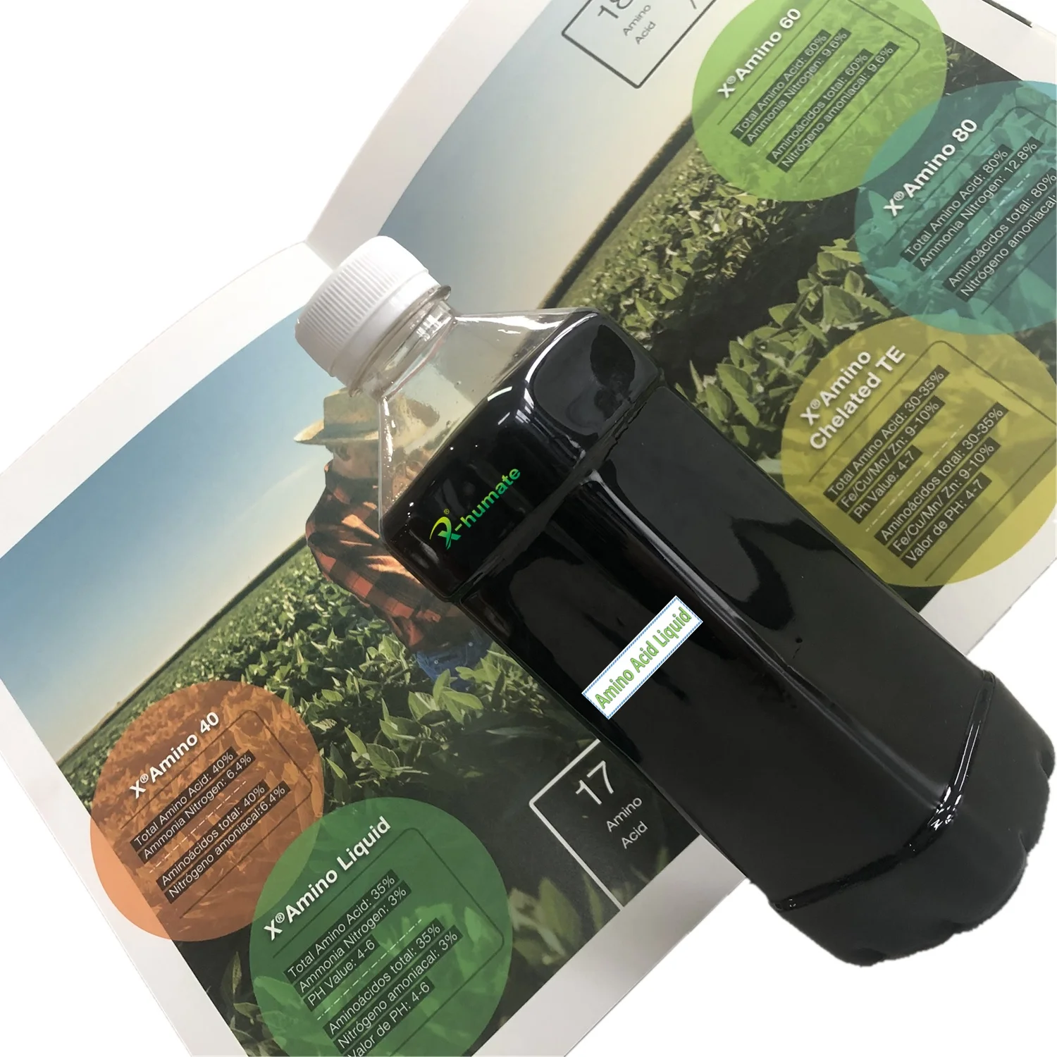 X-Humate, высококачественное органическое удобрение, жидкость с аминокислотой