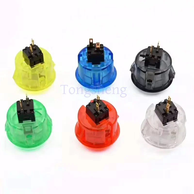 High quality 30mm Push Button switch transparent SANWA style push button with LED Arcade Game Machine Spare Parts