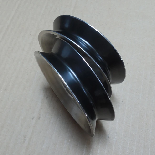 65*17 Hvof Coating Ceramic Small Pulleys With 6201 Bearing