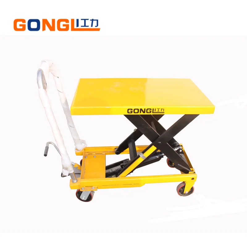 
GL-0131 Small Hydraulic Lift Table 500kg Mobile Scissor Lift Table 