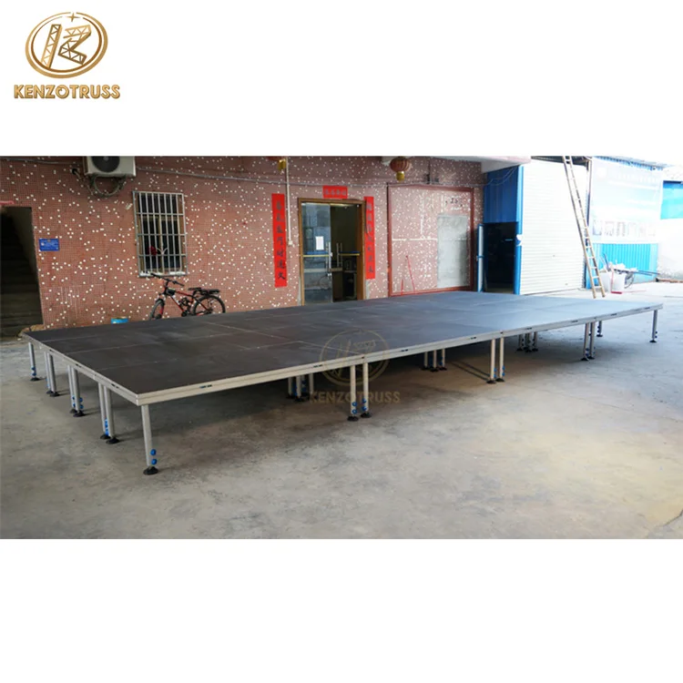 Portable Stage Platform Aluminum Stage with Wheels for Show