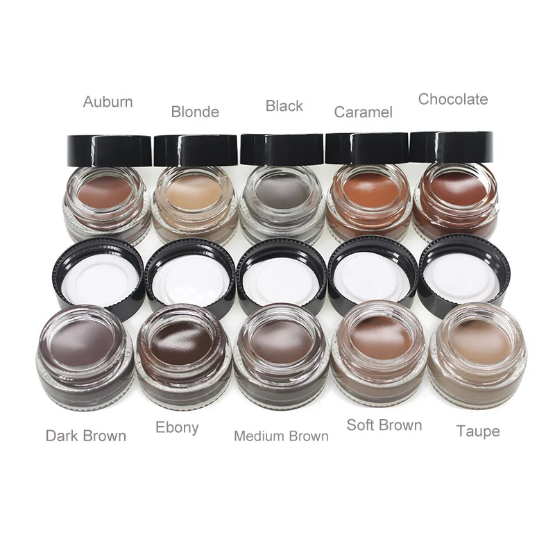10 colors Waterproof eyebrow gel Beauty marble design  with good quality private label eyebrow
