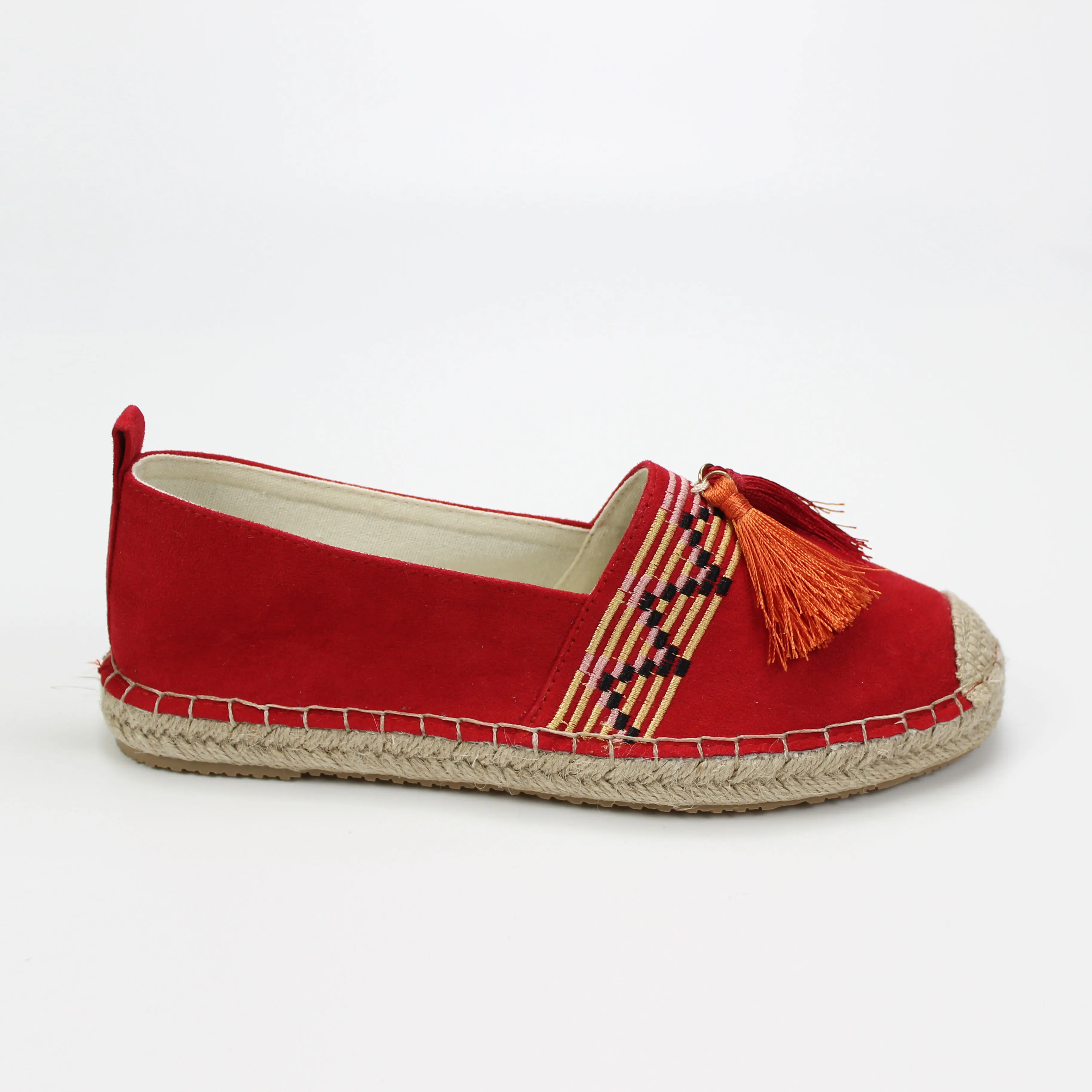 
upper microfiber casual woman TPR outsole woman shoewith tassels 