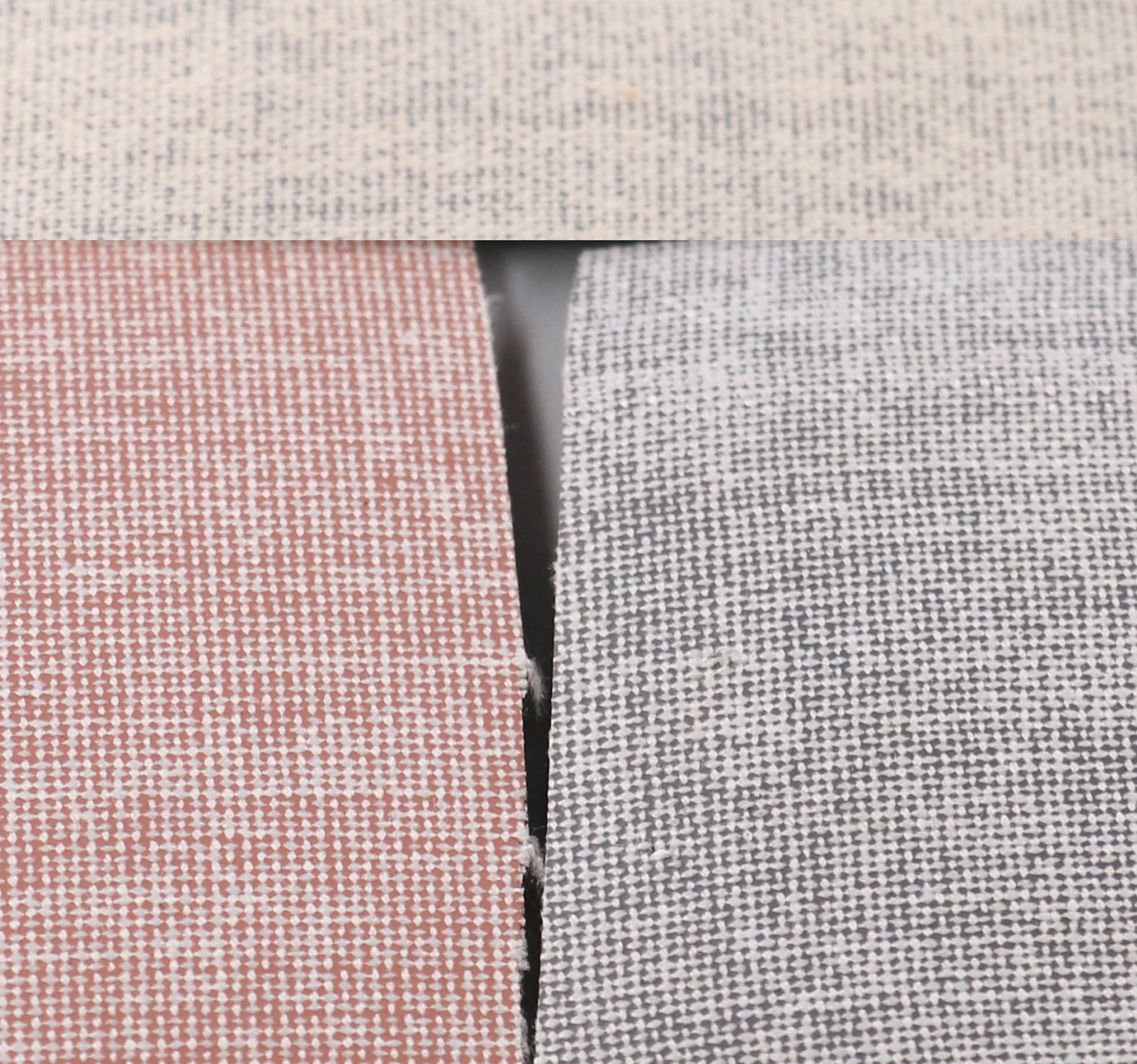 Wholesale Custom Scrim Cloth Plain 100% Polyester Woven Grey Fabric for Leather Backing