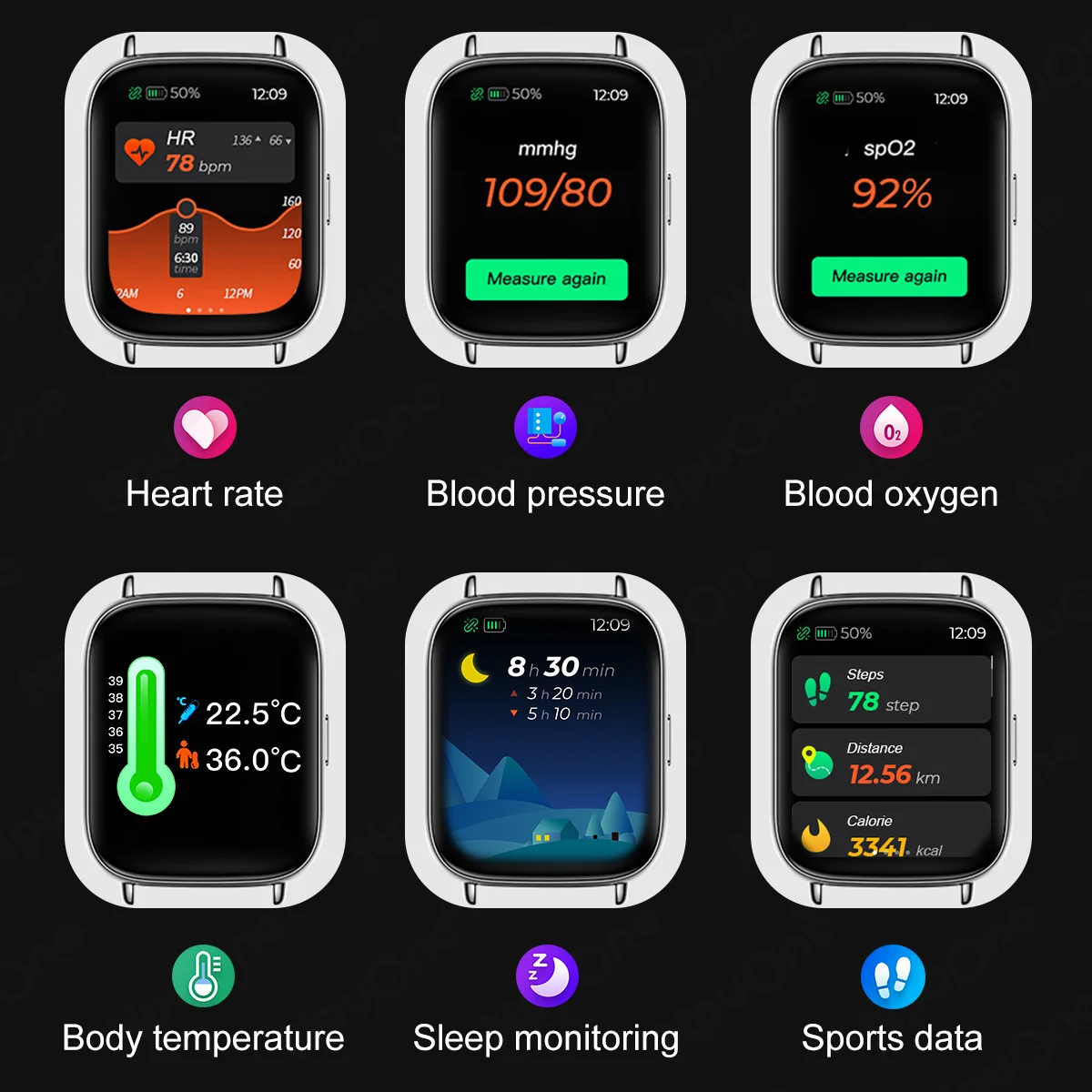 Online new arrivals innovation noise Mate Wrist wristwatches women men male watherprof price without sim gps sport smart watch