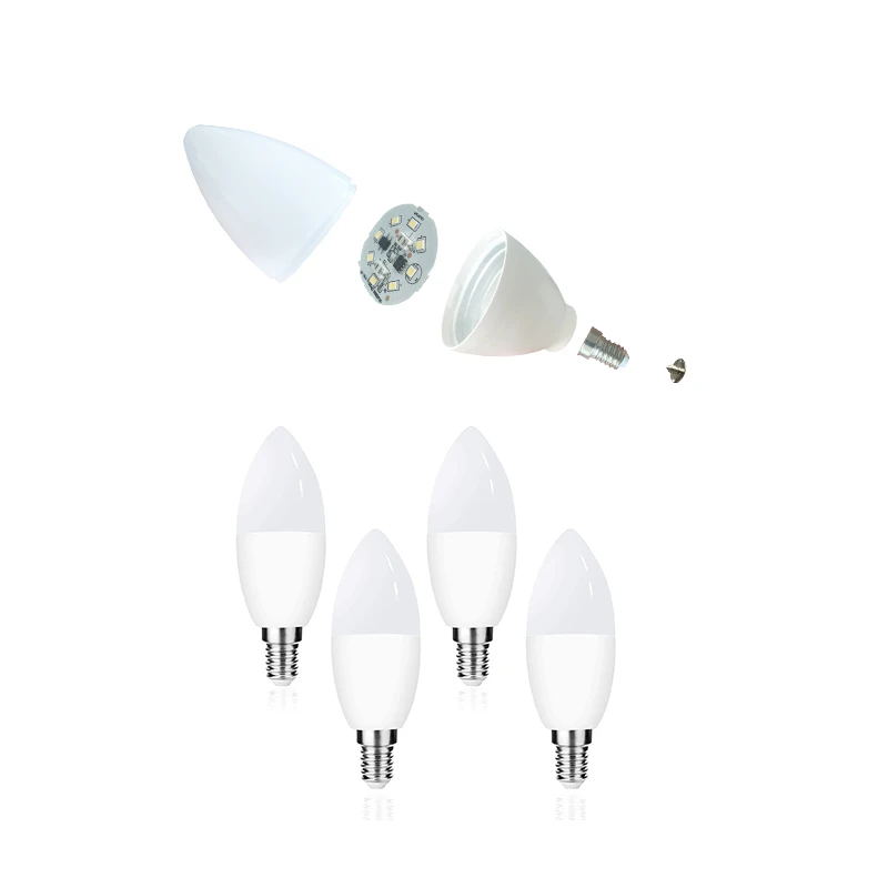 SUDA Light Hot Sale Easy Assembly C37 led bulb skd raw materials 7w 9w 12w