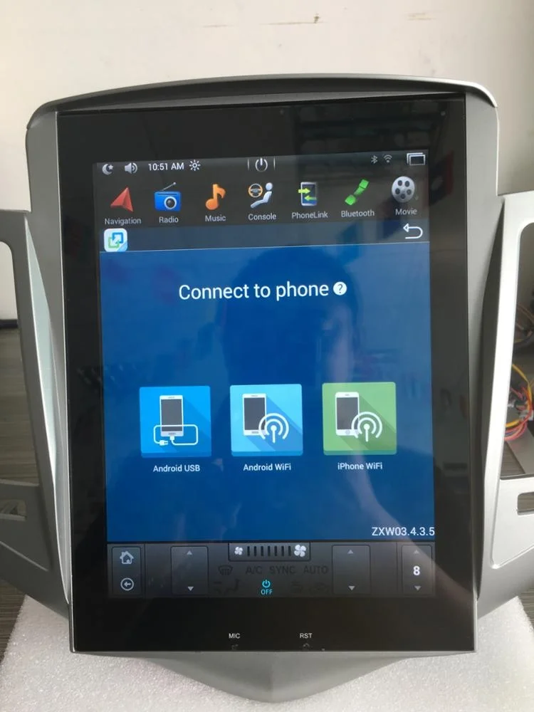 10,4 дюймовый вертикальный сенсорный экран в стиле Tesla, автомобильный gps-навигатор, Android 7,1, автомобильный радиоприемник для Chevrolet Cruze