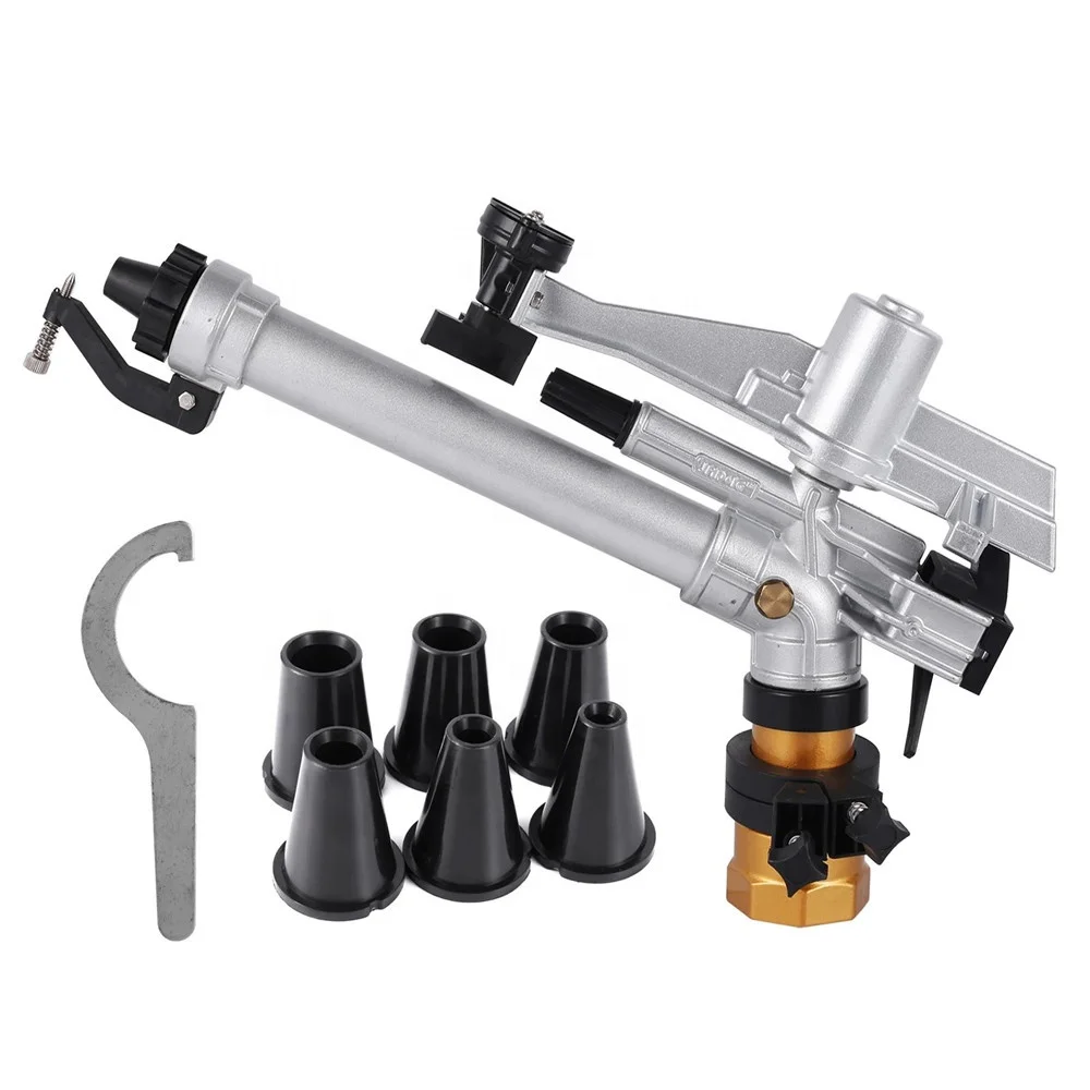 360 Degree 2 Inch Rocker Impact Sprinkler Long Distance Agricultural Farmland Lawn Orchard Irrigation Rain Gun