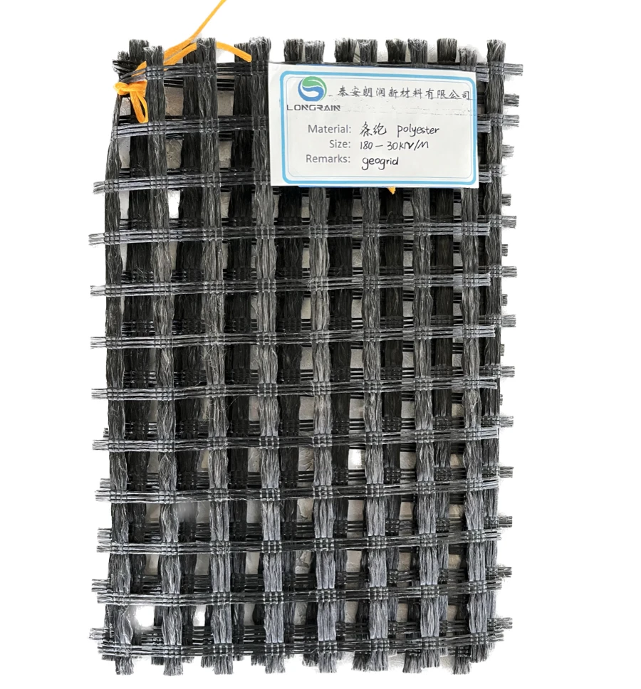 40x40 mesh size geogrid for reinforcement/180-30KN/m high strength polyester geogrid/strong tension polyester geogrid