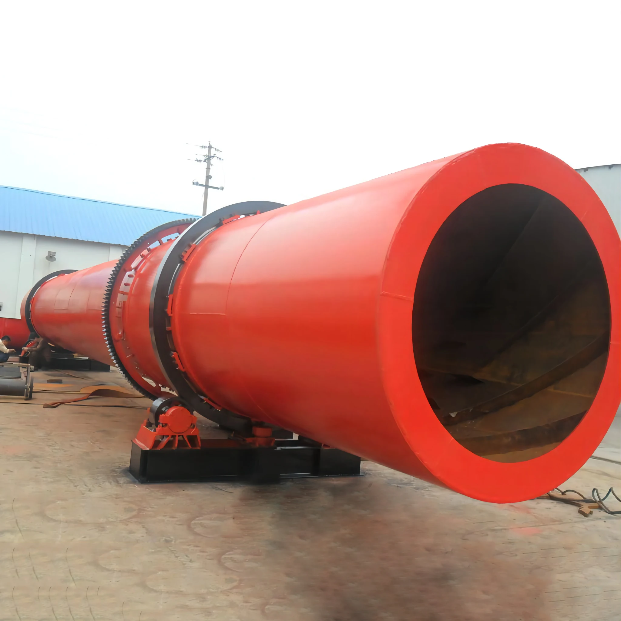 It is suitable for drying coal, mineral powder and slag. Various specifications can be customized rotary dryer