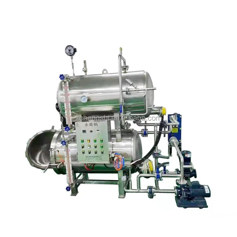 automatic water bathing type retort machine / food autoclave sterilizer for meat / milk / vegetable / fruit pouch / cans