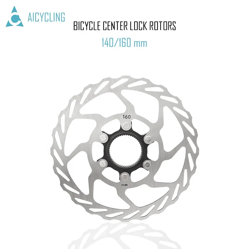 Mountain Road Bicycle Disc Brake Rotor Ultralight Brake Discs Center Lock 140/160mm Stainless Steel Brake Disc Rotor