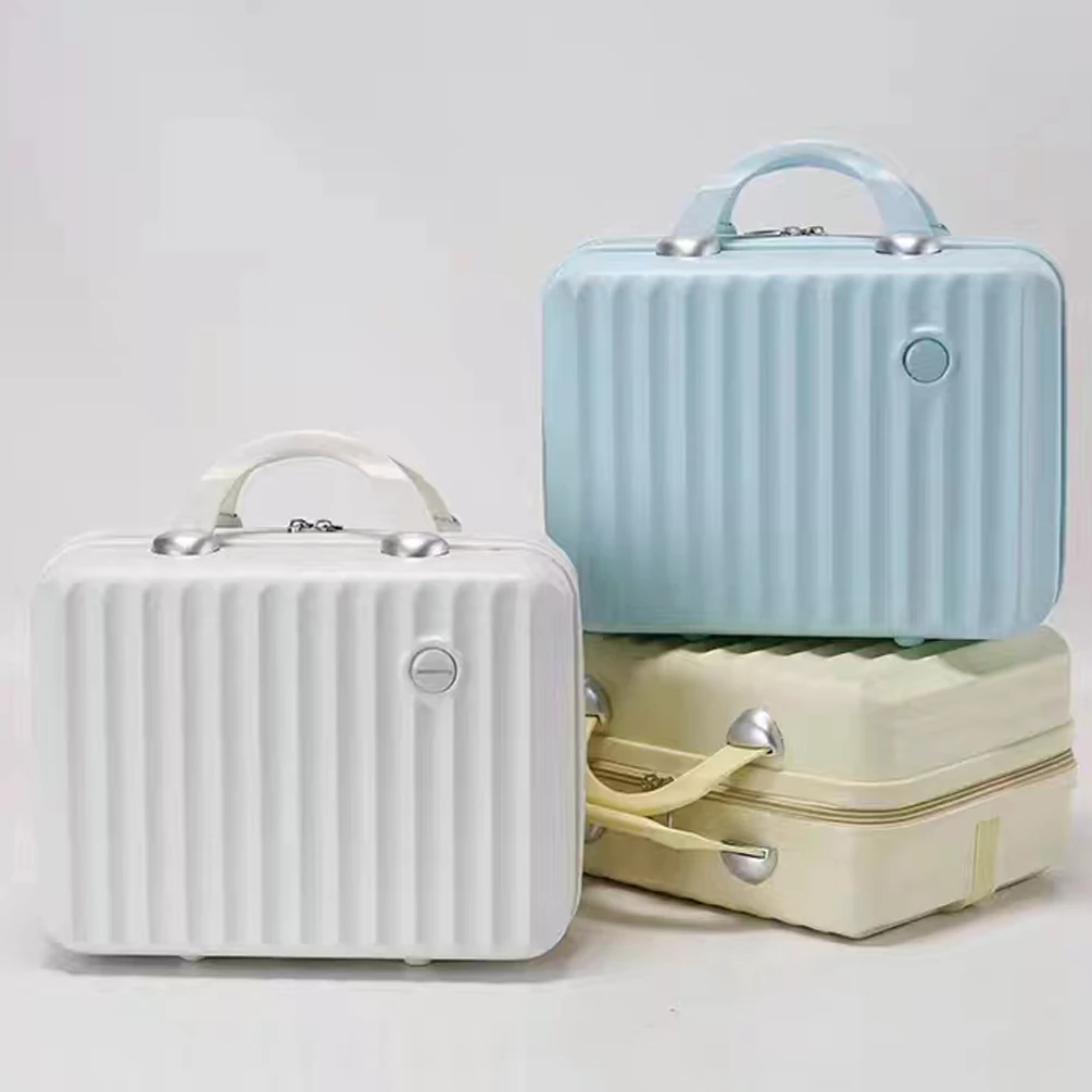 New OEM Unisex Portable 14inch Travel Luggage Fashionable Fruit-Colored Carry-On Cosmetic Case with Zipper Closure Makeup Case
