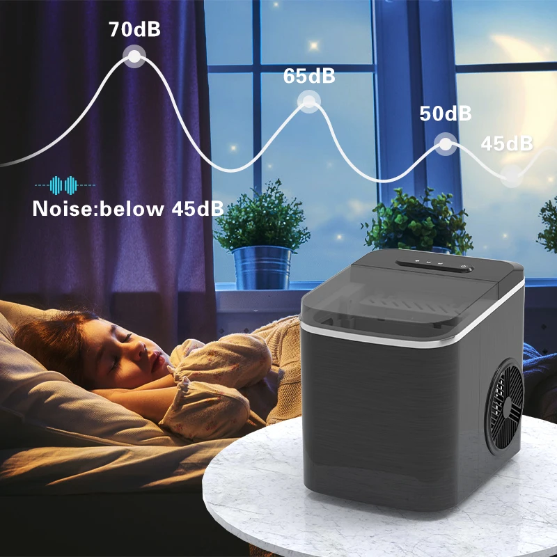 China Best-Selling Electric Intelligent Portable Home Ice Maker Custom Mini Ice Self-Cleaning Ice Maker