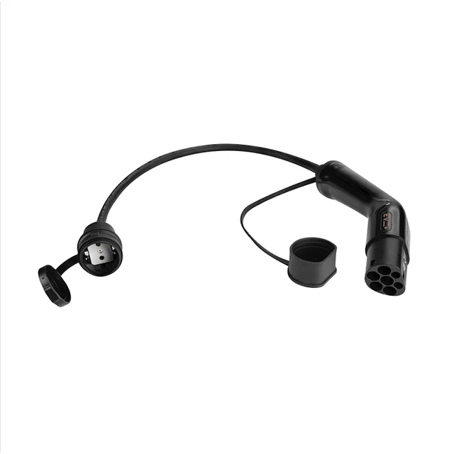 Переходник для электромобилей типа 2, тип 2, зарядка для электромобилей Sae J1772 Schuko на тип 2, адаптер для электромобилей 16 А