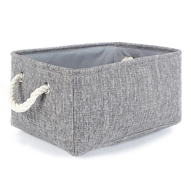 Factory Custom Collapsible Clothes Organized Fabric Storage Drawer Box  Sewing Bin Linen Baskets Boxes