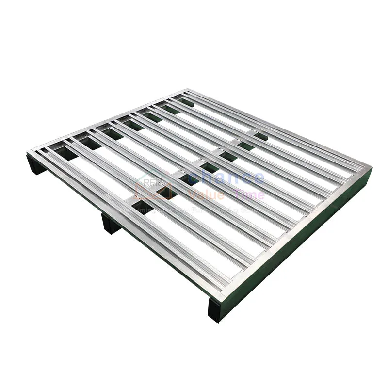 Large capacity transportation with forklifts Metal steel pallet Refrigeration room warehouse pallets for Seafood storage