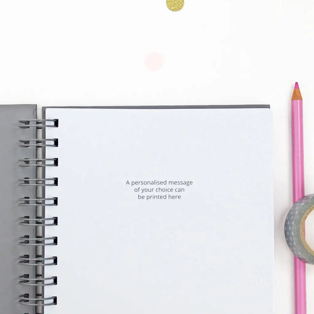 Custom Personalised Mid Year Diary Foil-printed Hardback Diary Spiral Planner Notebook