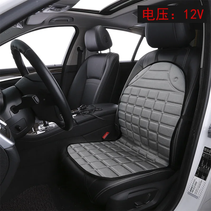Car Heated Seat Cushion 12v Backrest Car Seat Cushion Electric Heated Winter Car Seat Cover