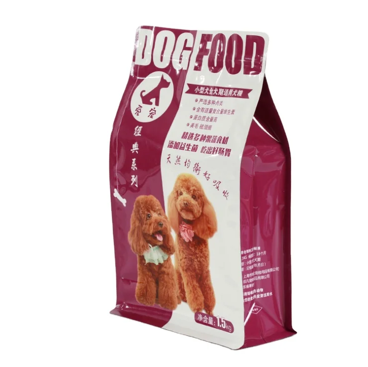 
Manufacturer Resealable Mylar Pouch Stand Up Zipper Plastic Packaging Bags for Pet Dog Cat Treats Food 