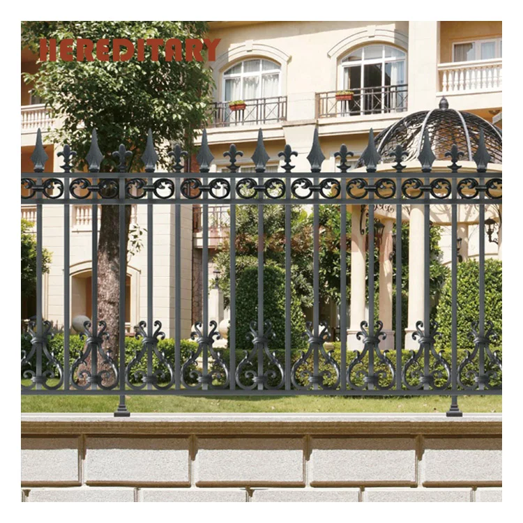 High quality aluminium alloy fence metal picket ornamental fence tubular aluminum fence