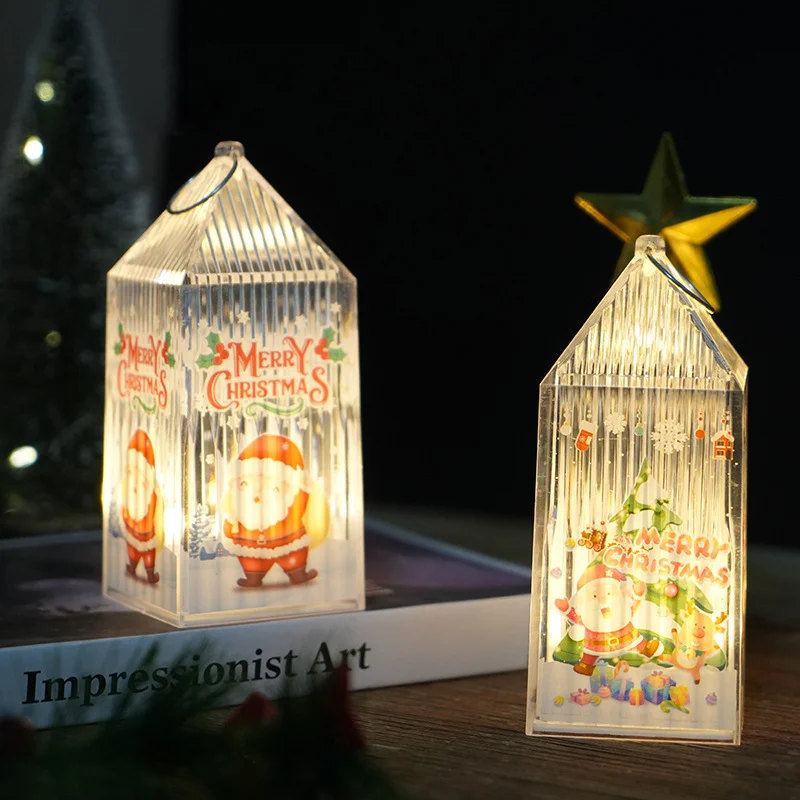 LED Christmas Decorations Lights Wind lamp Santa Claus Snowman Led Light For Merry Christmas Lights Gift Christmas Ornament