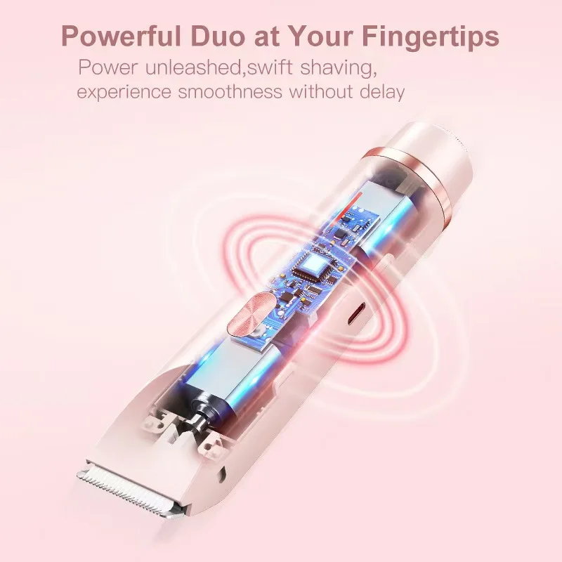 Premium Electric Razor for Women, Specifically Designed for Body Grooming and Precise Bikini Line Trimming