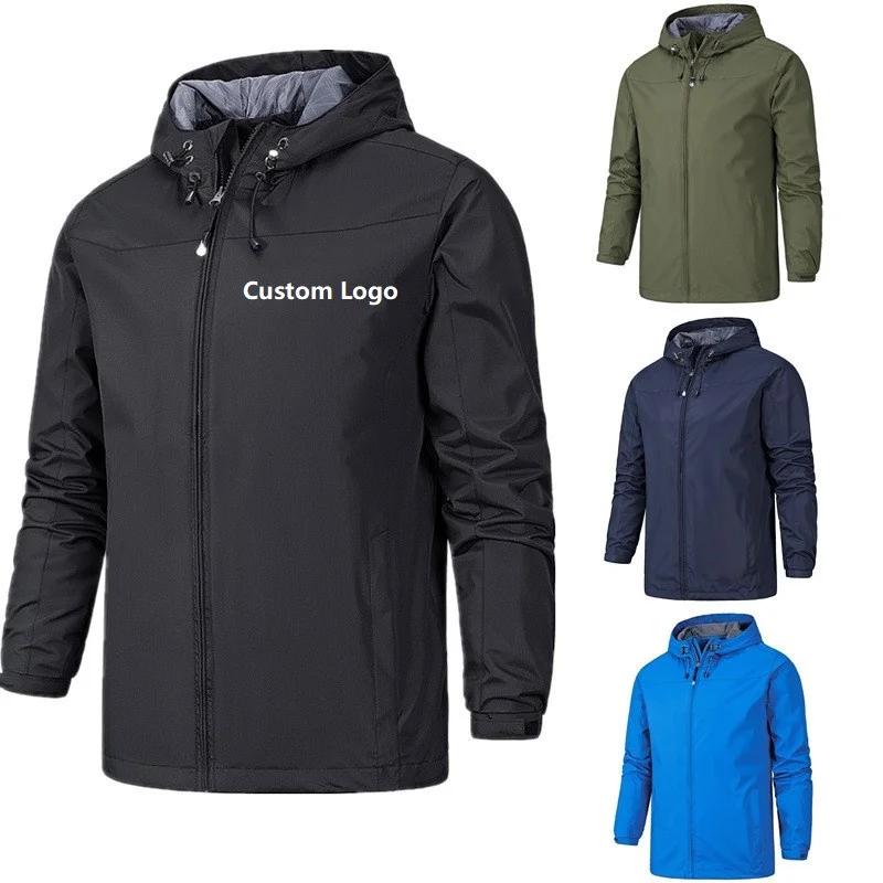 Rain Coat with custom logo windbreaker  gor tex jacket waterproof rain waterproof jacket man fishing jacket waterproof