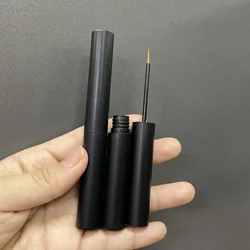 6ml luxury metallic purple empty eyelash growth serum gold liquid eyeliner tube skinny slim mascara tube with small little brush