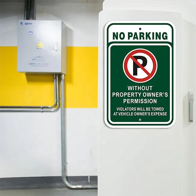 No Parking Personal Sign Without Owners Permission violators will be towed at vehicle Sign Aluminum Tow Away Sign
