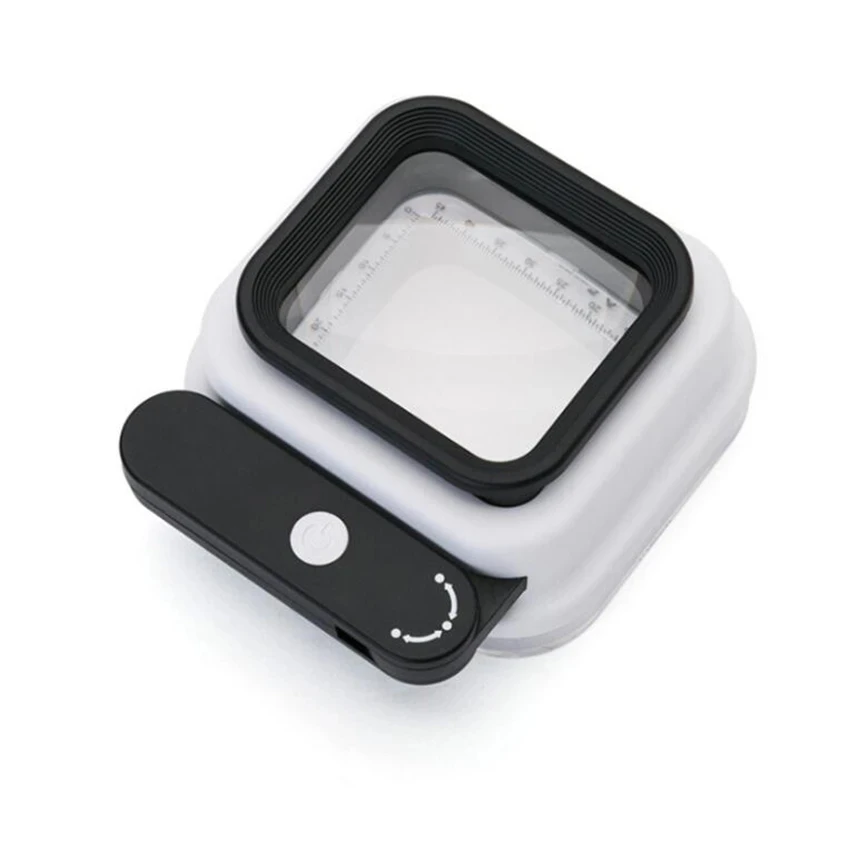 LED Illuminated Magnifying Glass 10X, 15X, 20X, Foldable Handle Handheld Magnifier with UV Light, Magnifying Glass for Reading